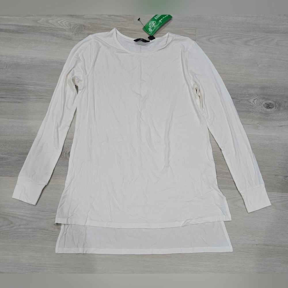 G By Giuliana Off White Long Sleeve Women's Top Oversized XXS NWT